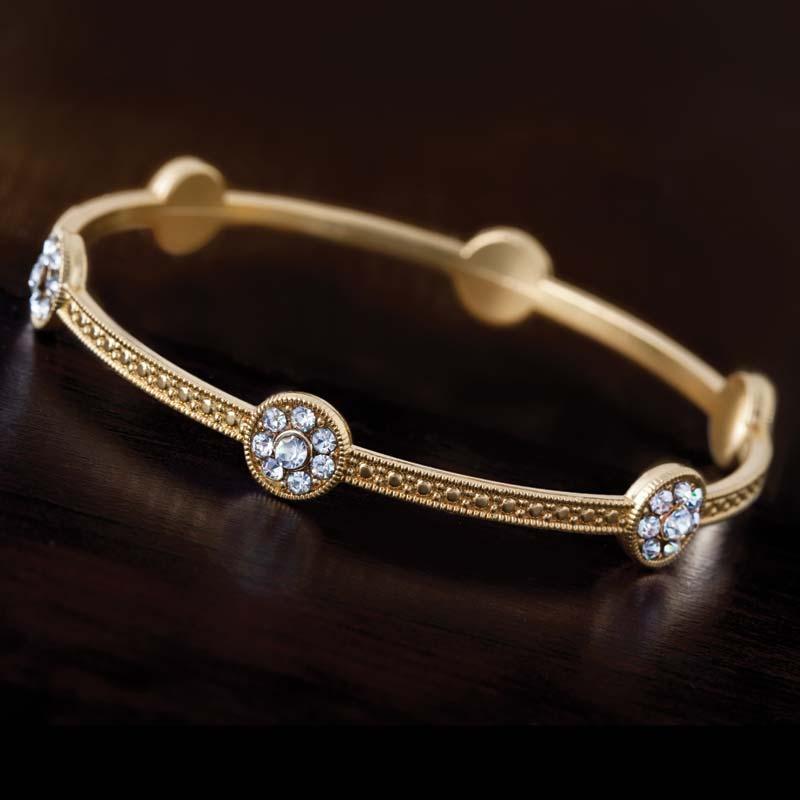 Triplet Bangle Gold-finished